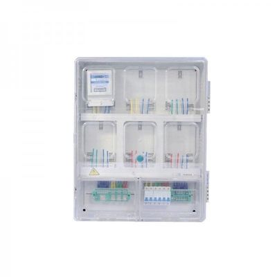 GB / T7251 1 Phase 6 Way Polycarbonate Meter Box